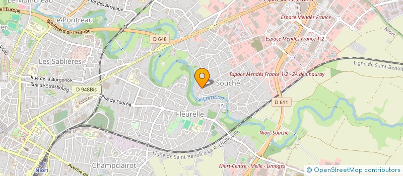 localisation de l'entreprise LA CIE DES LERIDON à NIORT