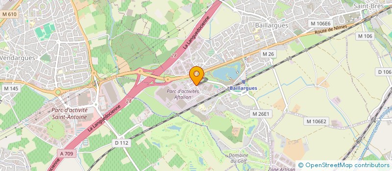 localisation de l'entreprise LA CIE DES VENTRES BLEUS à BAILLARGUES