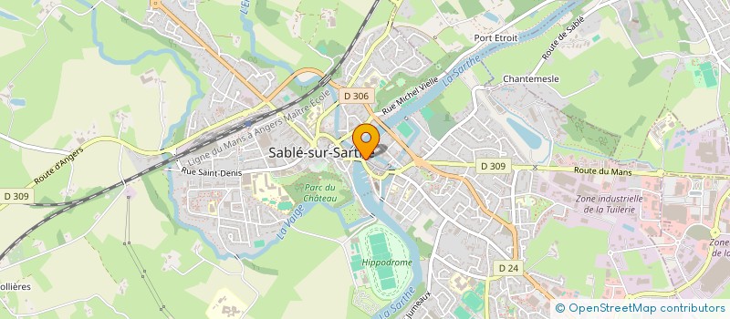 localisation de l'entreprise LA CIE DU TAPIS FRANC à SABLE-SUR-SARTHE