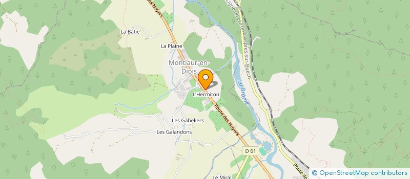 localisation de l'entreprise LA CIE OU REVENT LES ARBRES  MONTLAUR-EN-DIOIS