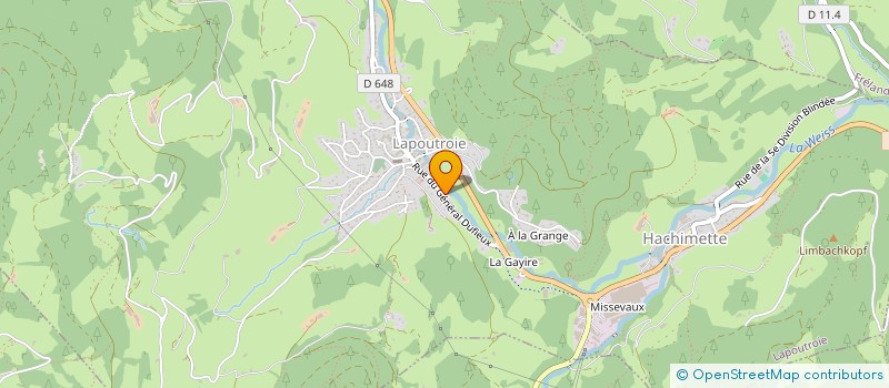 localisation de l'entreprise LA CIELLERIE  LAPOUTROIE