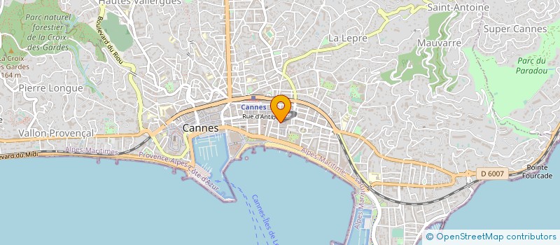 localisation de l'entreprise LA CIGALE à CANNES