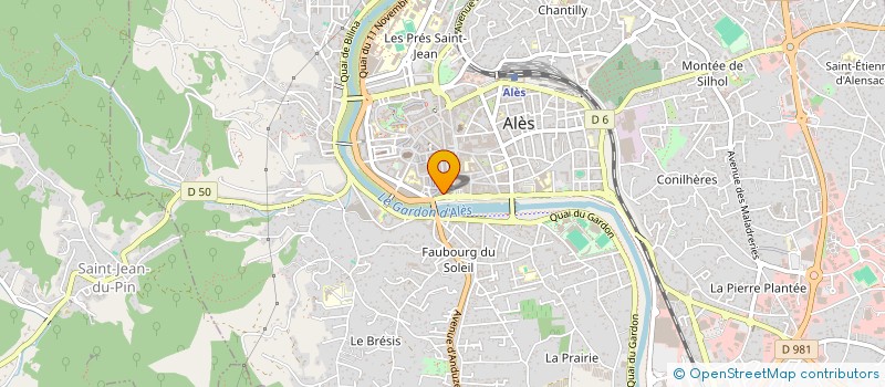 localisation de l'entreprise LA CIGALE à ALES