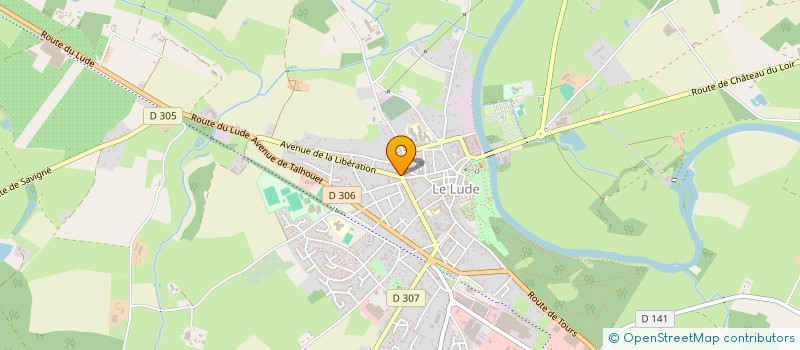 localisation de l'entreprise LA CIGALE  LE LUDE