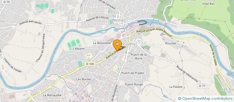 localisation de l'entreprise LA CIGALE à ALBI