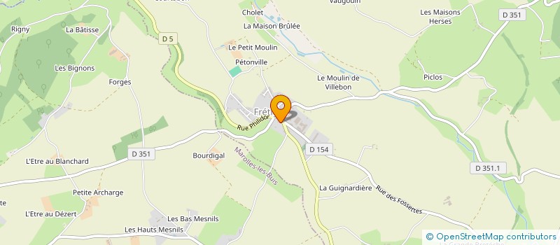 localisation de l'entreprise LA CIGALE à SAINTIGNY
