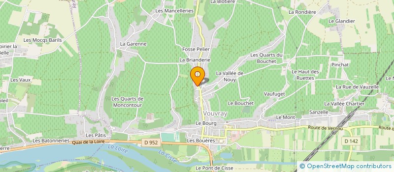 localisation de l'entreprise LA CIGALE  VOUVRAY