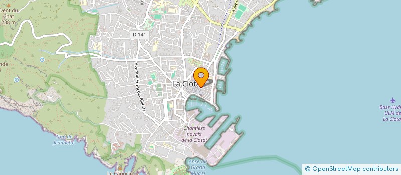 localisation de l'entreprise LA CIGALE à LA CIOTAT