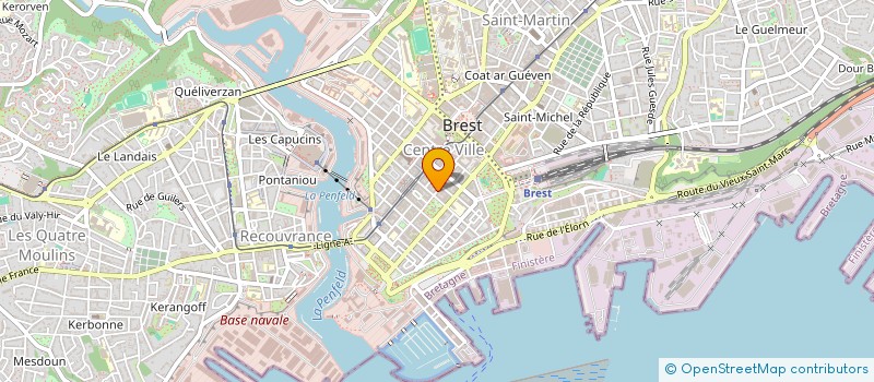 localisation de l'entreprise LA CIGALE à BREST