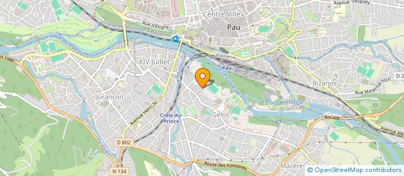 localisation de l'entreprise LA CIGALE  GELOS