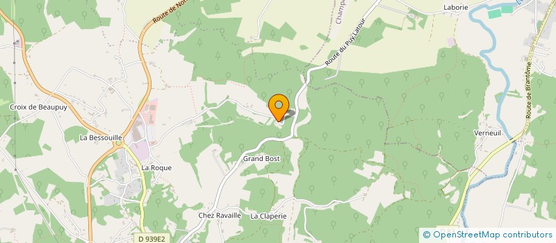 localisation de l'entreprise LA CIGALE  BRANTOME EN PERIGORD