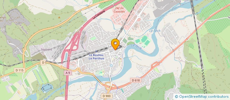 localisation de l'entreprise LA CIGALE  LE BOULOU