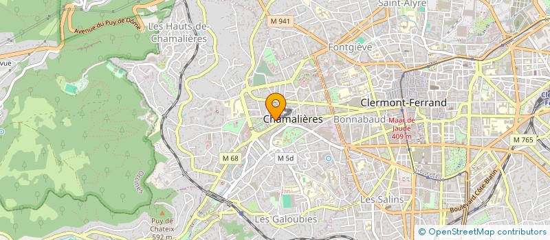 localisation de l'entreprise LA CIGALE  CHAMALIERES