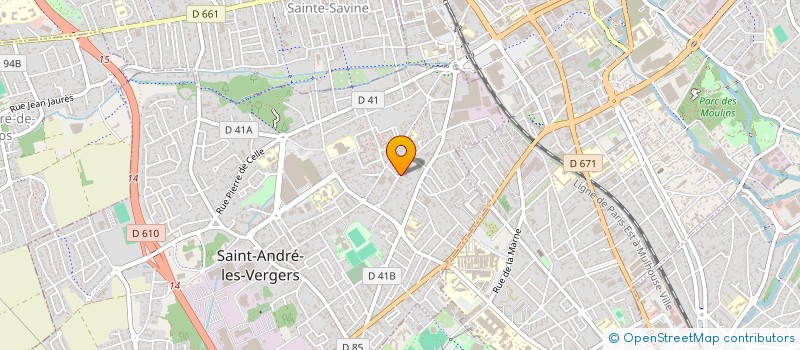 localisation de l'entreprise LA CIGALE  SAINT-ANDRE-LES-VERGERS