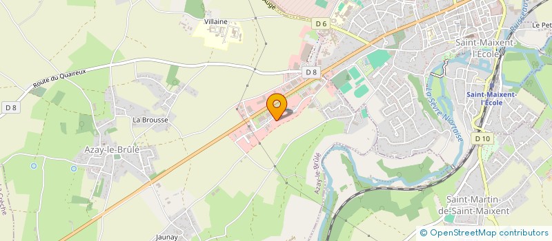 localisation de l'entreprise LA CIGALE  AZAY-LE-BRULE