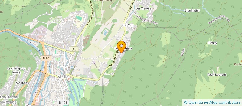 localisation de l'entreprise LA CIGALE  VIZILLE