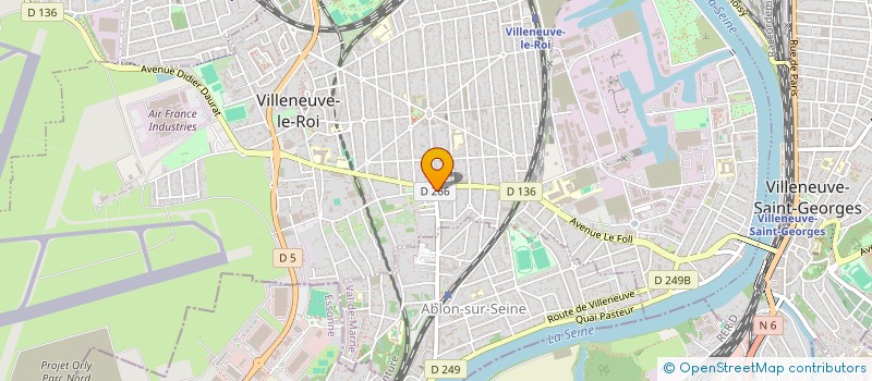 localisation de l'entreprise LA CIGALE à VILLENEUVE-LE-ROI