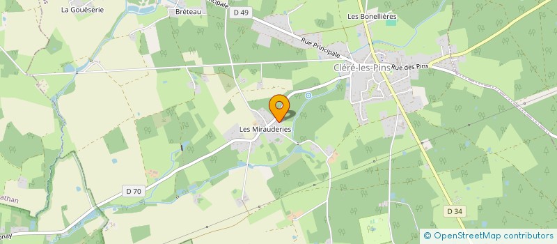 localisation de l'entreprise LA CIGALE  CLERE-LES-PINS