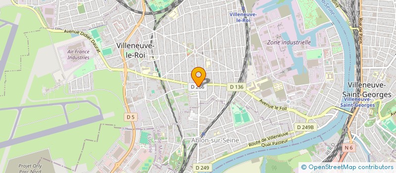 localisation de l'entreprise LA CIGALE à VILLENEUVE-LE-ROI