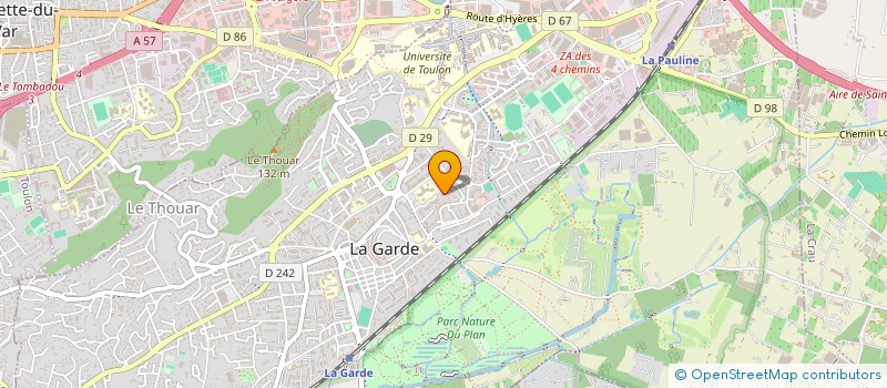 localisation de l'entreprise LA CIGALE à LA GARDE