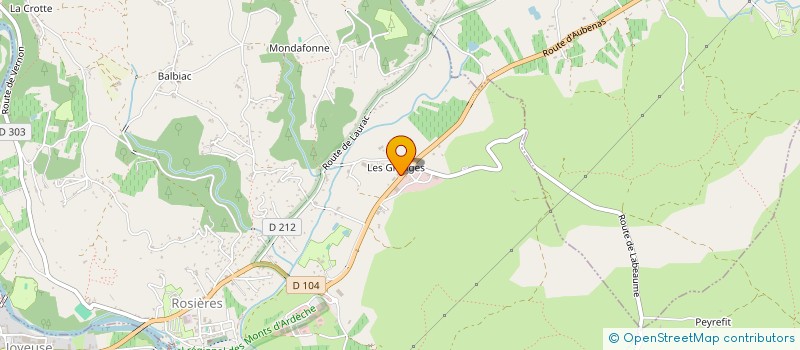 localisation de l'entreprise LA CIGALE  ROSIERES