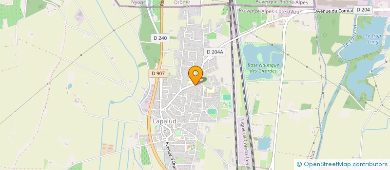 localisation de l'entreprise LA CIGALE  LAPALUD