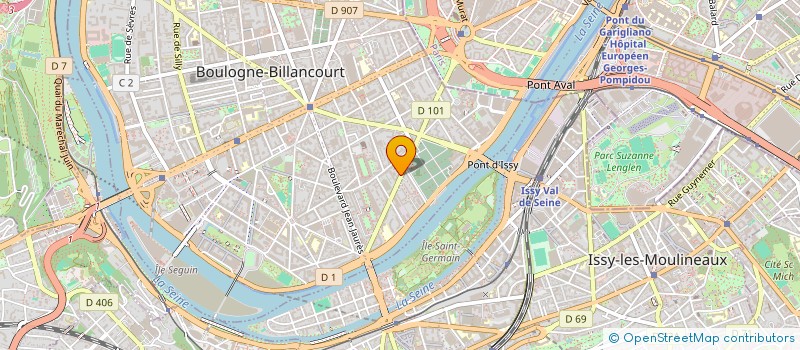 localisation de l'entreprise LA CIGALE DE BOULOGNE à BOULOGNE-BILLANCOURT