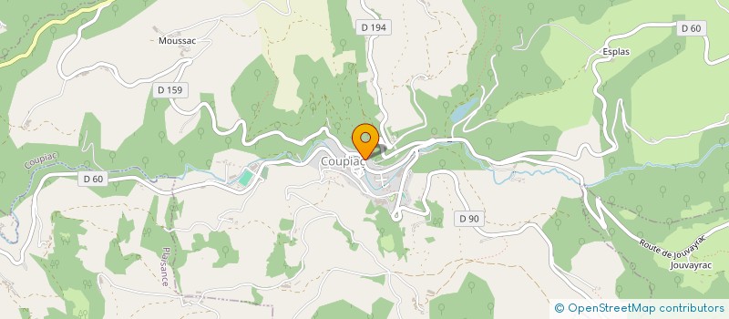 localisation de l'entreprise LA CIGALE DE COUPIAC  COUPIAC