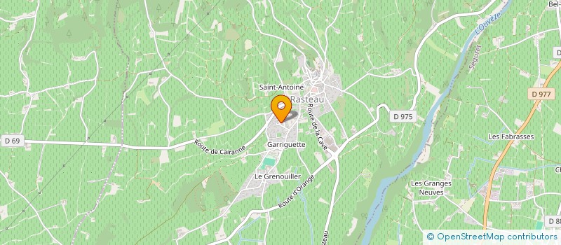 localisation de l'entreprise LA CIGALE DE LA GARRIGUETTE  RASTEAU