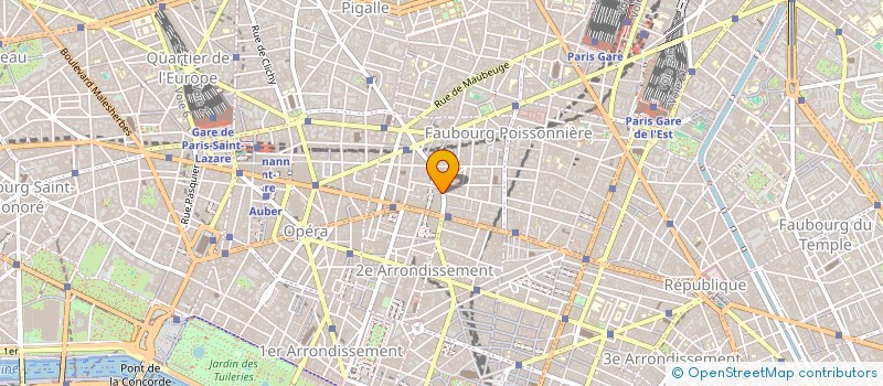 localisation de l'entreprise LA CIGALE ET LA FOURMI  PARIS