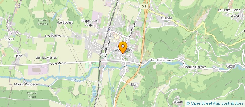 localisation de l'entreprise LA CIGALE ET LE FOURNIL  COUSANCE