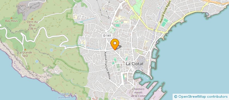 localisation de l'entreprise LA CIGALE GOURMANDE à LA CIOTAT