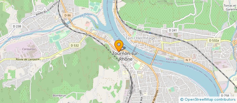 localisation de l'entreprise LA CIGALE II à TOURNON-SUR-RHONE