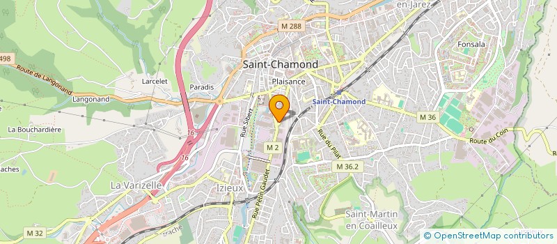 localisation de l'entreprise LA CIGALE ORIENTALE à SAINT-CHAMOND