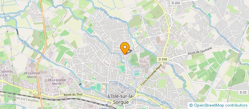 localisation de l'entreprise LA CIGALETTE CENTRE SOCIAL ET CULTUREL à L'ISLE-SUR-LA-SORGUE
