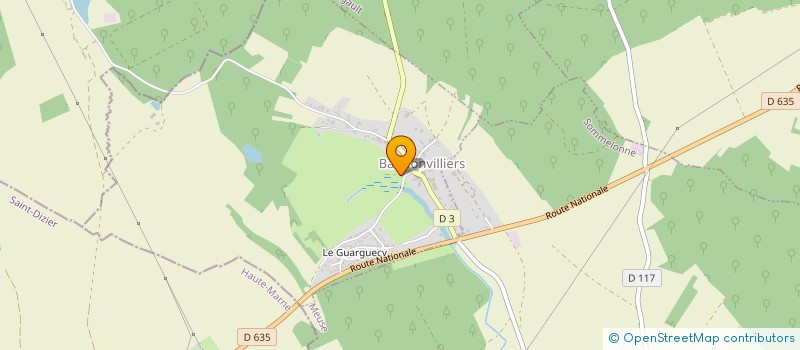 localisation de l'entreprise LA CIGALIERE à BAUDONVILLIERS