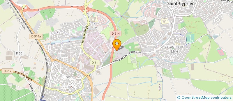 localisation de l'entreprise LA CIGALIERE  ELNE