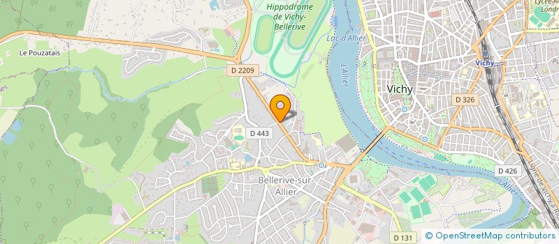 localisation de l'entreprise LA CIGOGNE  BELLERIVE-SUR-ALLIER