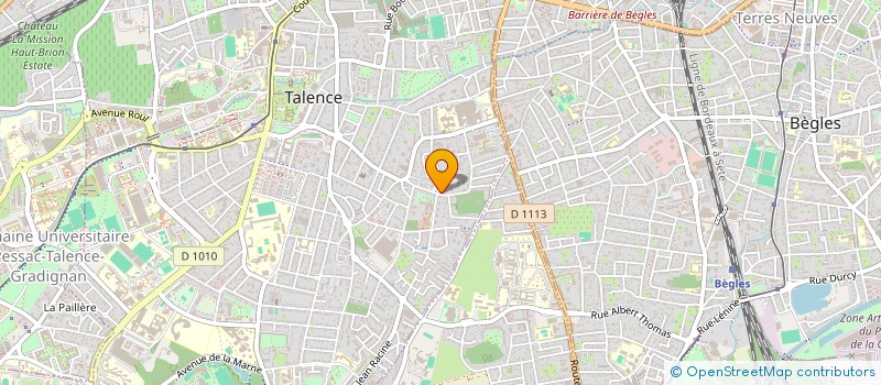 localisation de l'entreprise LA CIGOGNE à TALENCE