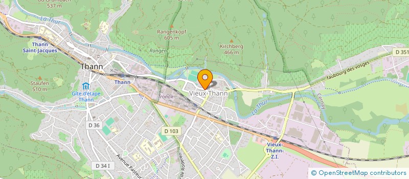 localisation de l'entreprise LA CIGOGNE  VIEUX-THANN