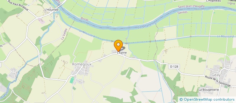 localisation de l'entreprise LA CIGOGNE  ROMEGOUX