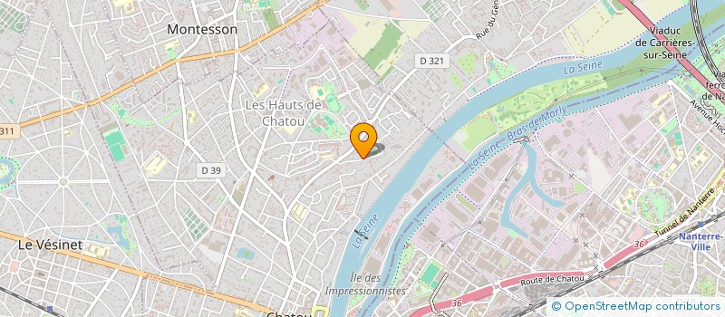 localisation de l'entreprise LA CIGOGNE  CHATOU