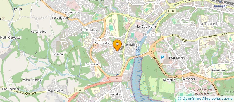 localisation de l'entreprise LA CIGOGNE FAMILY CONCEPT STORE à QUIMPER