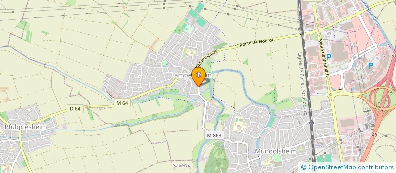 localisation de l'entreprise LA CIGOGNE HUMANITAIRE  LAMPERTHEIM