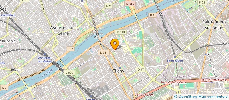 localisation de l'entreprise LA CIGOGNE NOIRE à CLICHY