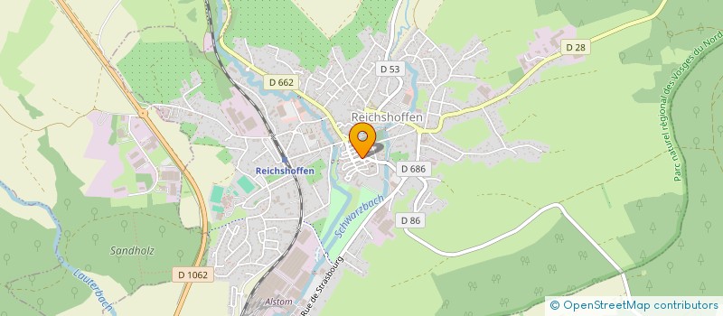 localisation de l'entreprise LA CIGOGNE - REPRESENTATION SERVICE  REICHSHOFFEN