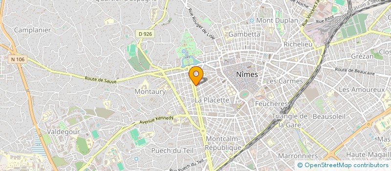 localisation de l'entreprise LA CIME  NIMES