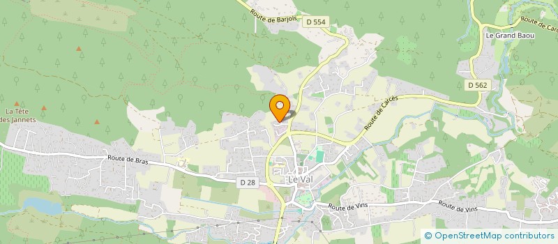 localisation de l'entreprise LA CIME A L EAU  LE VAL