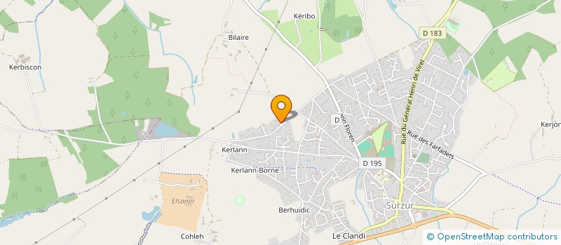 localisation de l'entreprise LA CIMENTERIE  SURZUR