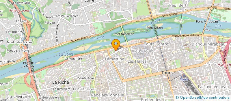 localisation de l'entreprise LA CINESTERE  TOURS